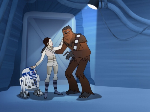 Звёздные Войны: Силы Судьбы принцесса Лея, Чубакка и R2D2