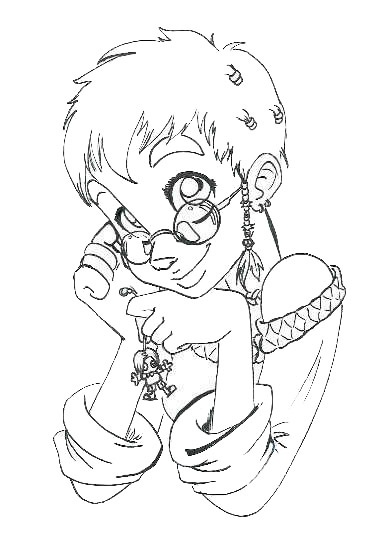 Раскраска Тарани witch