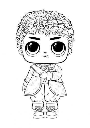 Новая раскраска ЛОЛ мальчик