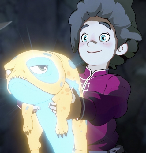 Принц Дракон - Эзра и его светящаяся волшебная жаба Байт