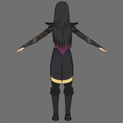 The Dragon Prince концепт Клавдии, вид сзади