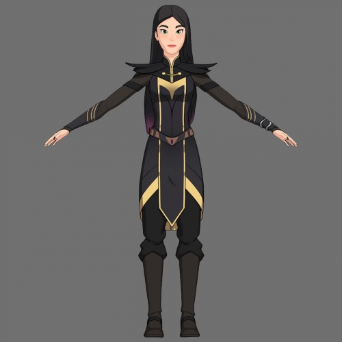 The Dragon Prince концепт Клавдии, вид спереди