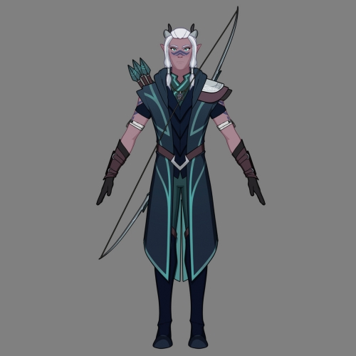 The Dragon Prince Эльф Рунаан концепт арт вид спереди