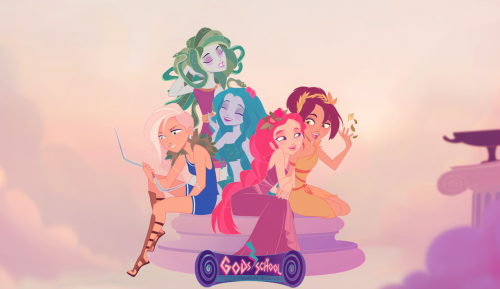 God's School Школа Богов юные древнегреческие богини