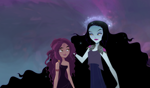 Эрис и её мама-богиня ночи Никс (Никта)