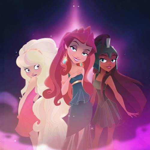 Афродита, Гера и Афина в Школе Богов