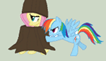 Rainbow Dash and Fluttertree