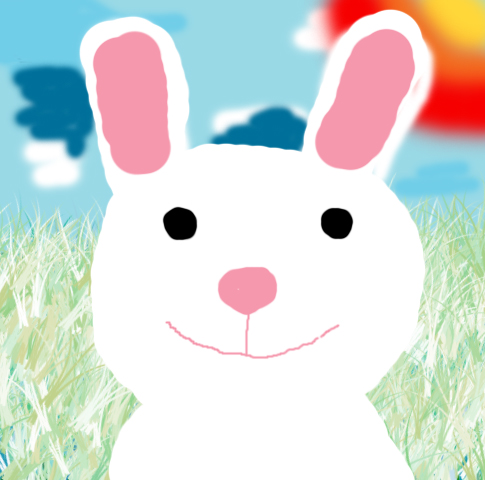 Зайчишка моя 3 работа в фотошопе