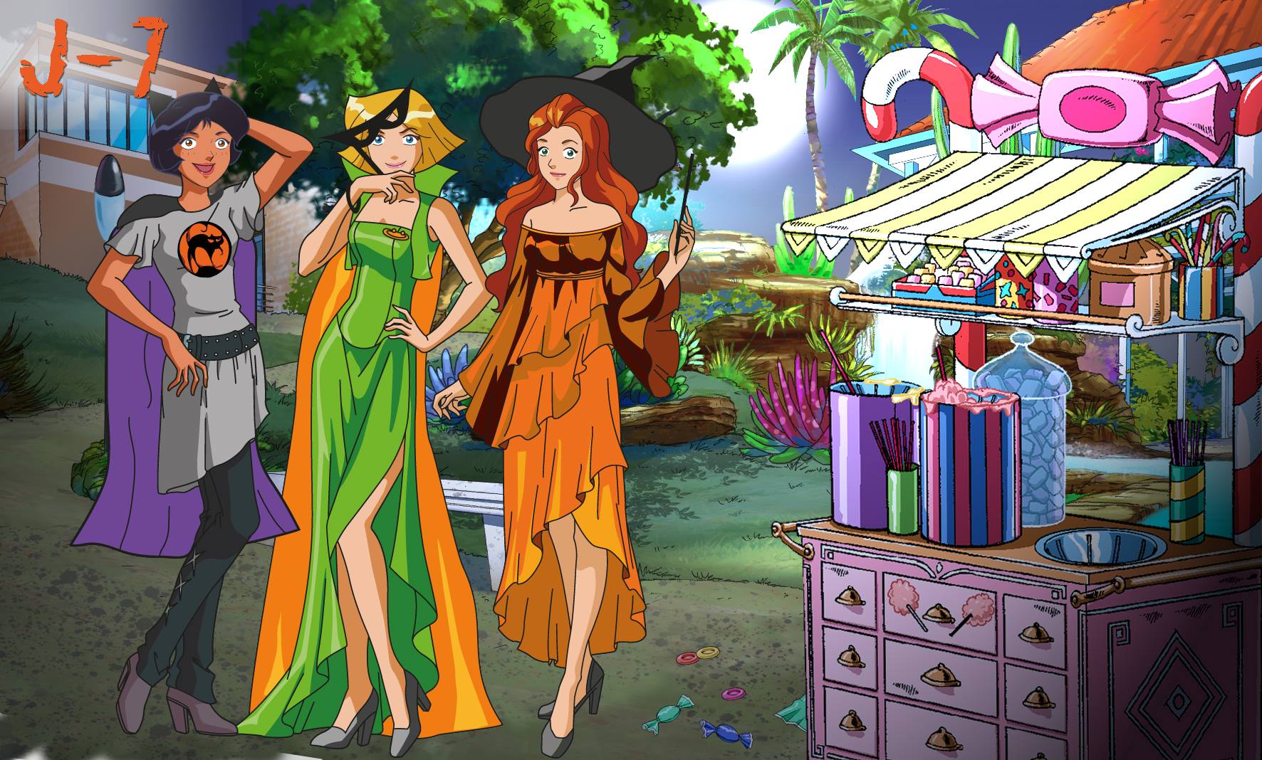 Totally spies. Алекс Хэллоуин тотали спайс. Тотали спайс Сэм Хэллоуин. Тотали спайс! Мультсериал 2001–2014. Тотали спайс Хэллоуинский эпизод.