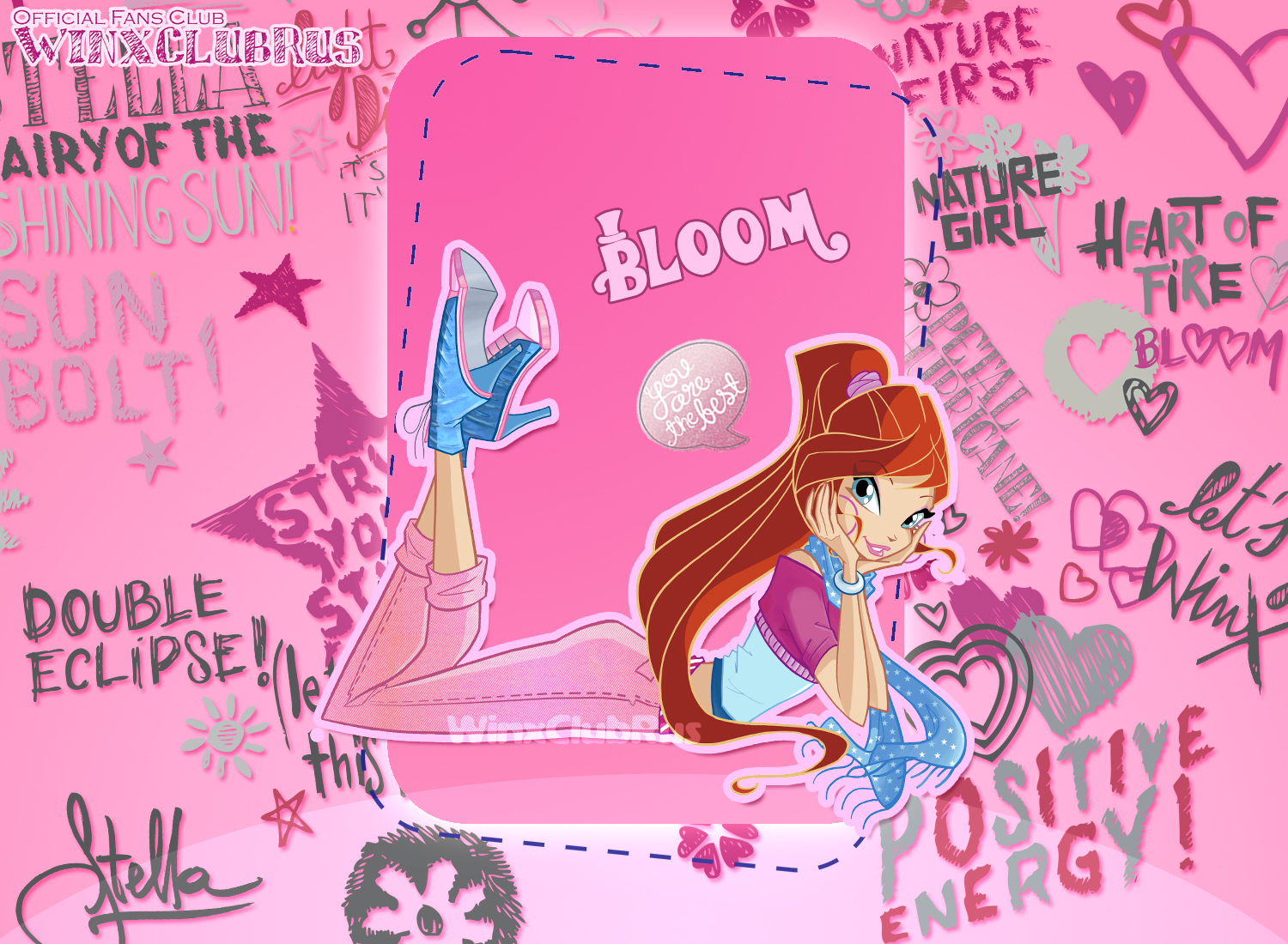 Винкс Клуб Блум кафе стиль 5го сезона с шарфиком Винкс YouLoveIt.ru