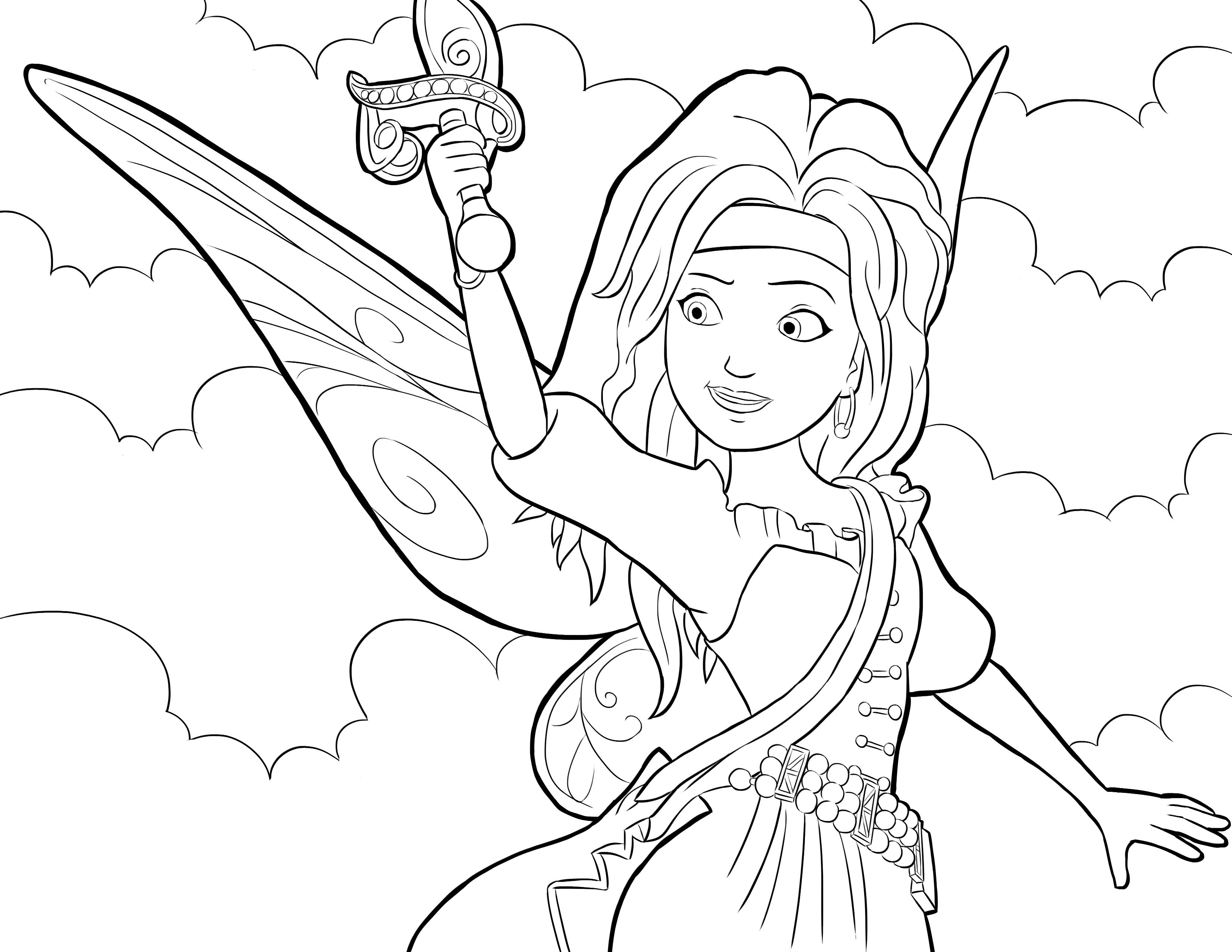 Tinkerbell Coloring Pages