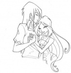 Уникальная Раскраска Флора и Хелия 4 сезон