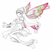 Раскраска Блумикс Рокси