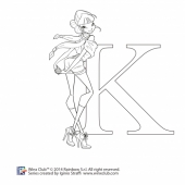 Раскраски Винкс 5 сезон. Романтичная Муза