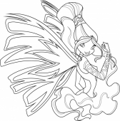 Школа Волшебниц Винкс раскраска Сиреникс Лейлы