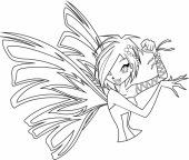 Раскраска сиреникс Винкс, Техна