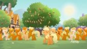 Оранжевые пони и Эпплджек My Little Pony: Rainbow Roadtrip