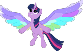 Радужные крылья Твайлайт Спаркл My Little Pony: Rainbow Roadtrip картинка без фона