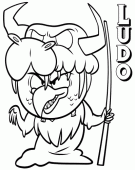 Раскраска Людо