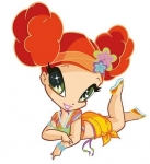 Карамель лежит