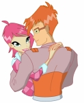 Раскрашенный арт Тимми и Техны, автор Aangellwinx