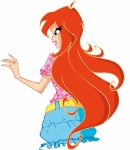 Раскрашенный арт Блум, автор Aangellwinx