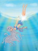 Woter under water