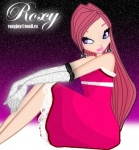 Рокси в платье, автор Roxy Brightstar