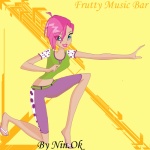 Очень красивый фанарт Техны в стиле Frutty Music Bar от NinOk