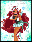 Лэйла Новогодний Кролик ^^ Карточка by Florainbloom
