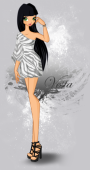 Vesta's zebra dress