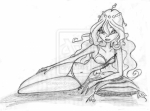 Блум в бикини, рисунок AngelicCreation