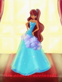 Winx club в бальных платьях из 5 сезона. Лейла