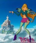Флора в стиле чародеек WITCH, автор Kaori Mirai