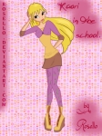 Kaori in the school.