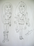 Рисунок Рокси и Блум от angellwinx