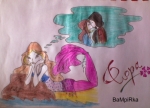 Рисунок Флоры русалки, автор Bampirka