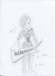 Рисунок Текны из 3D клипа от Bloom9