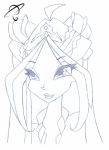 Flora in Enchantix, portrait by Lia