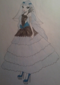 Айси в свадебном платье 2