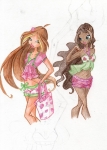 Flora and Layla by fantazyme