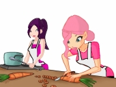 In the kitchen