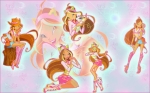 Обои с Флорой, автор Angellwinx