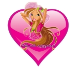 Валентинка для подруги винкс