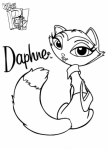 Раскраска кошечка Братц