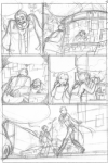 Набросок страницы комикса Чародеек