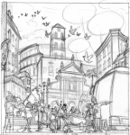 Набросок страницы комикса Чародеек WITCH