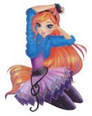 Винкс 8 сезон концертный наряд Блум