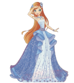 Бальное платье принцессы Блум в 8 сезоне Винкс