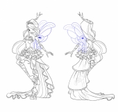 Блум Гармоникс Винкс, вид спереди и сзади